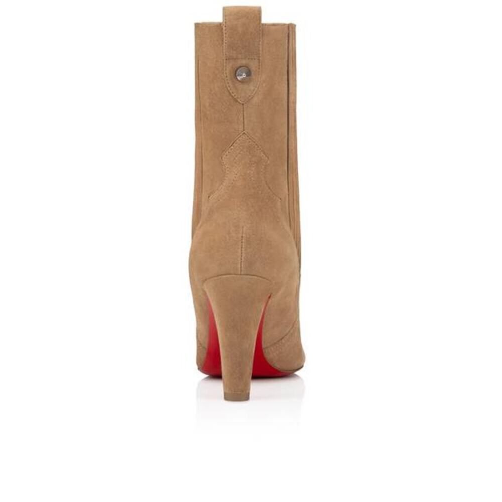 CHRISTIAN LOUBOUTIN Santigag Veau Velour Boots in Lione 39.5 - Picture 3 of 6